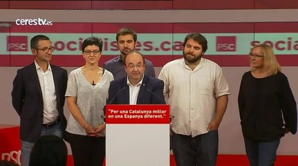 27-S; Miquel Iceta: "Los que planteaban estas elecciones como un plebiscito no han llegado ni al 50% de los votos"