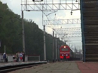 ЭП2К-039 на о.п. Павино, Новосибирская обл., Транссиб