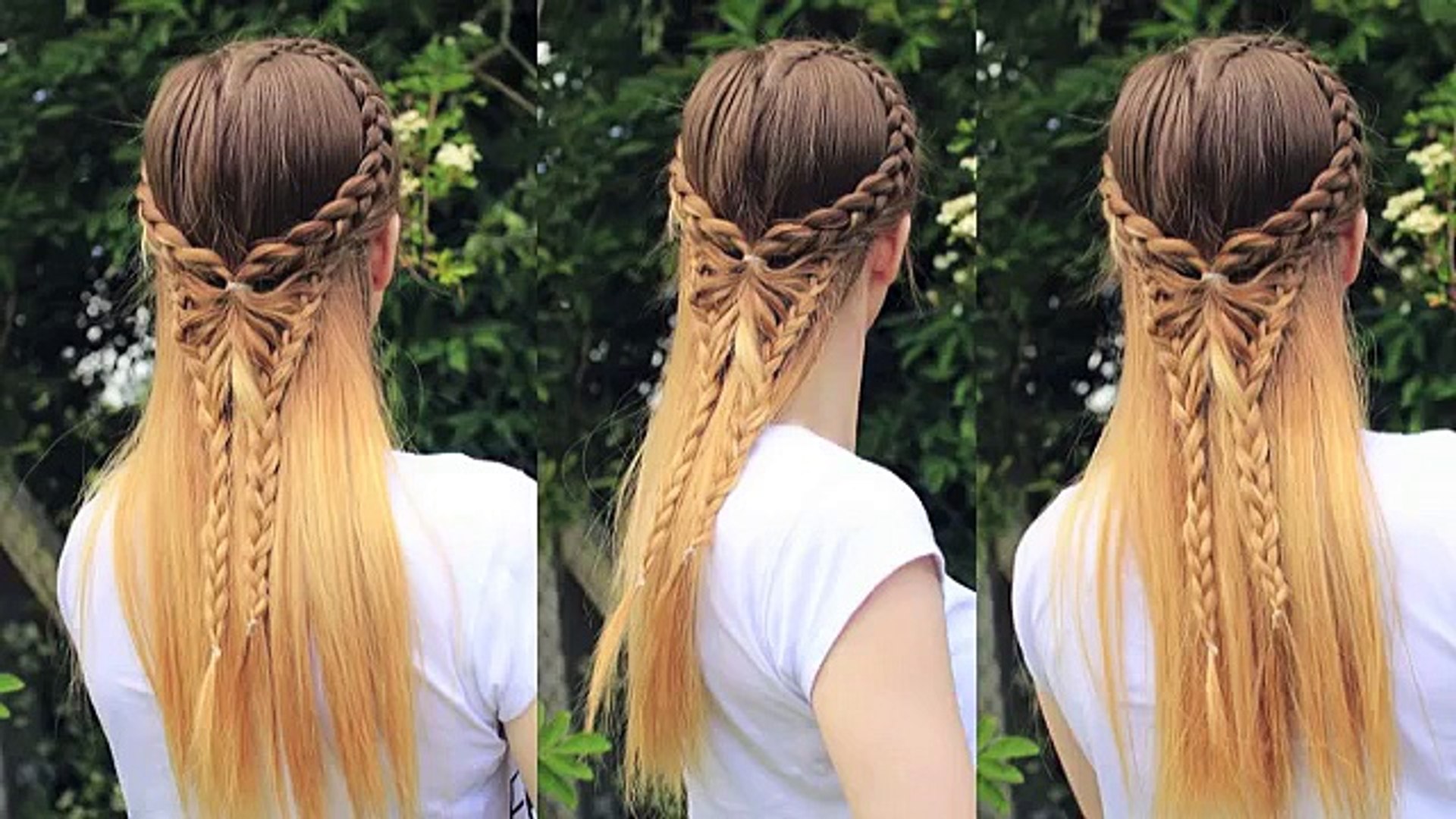 Half Up Half Down Butterfly Hairstyle _ Pinterest inspired Hair Tutorial -  video Dailymotion