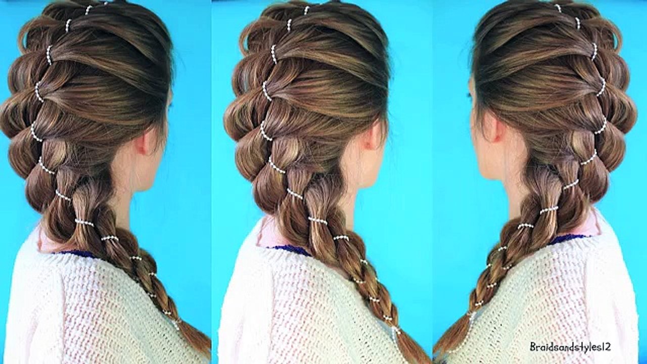 How to  4 Strand Braid  4 Strand Beaded