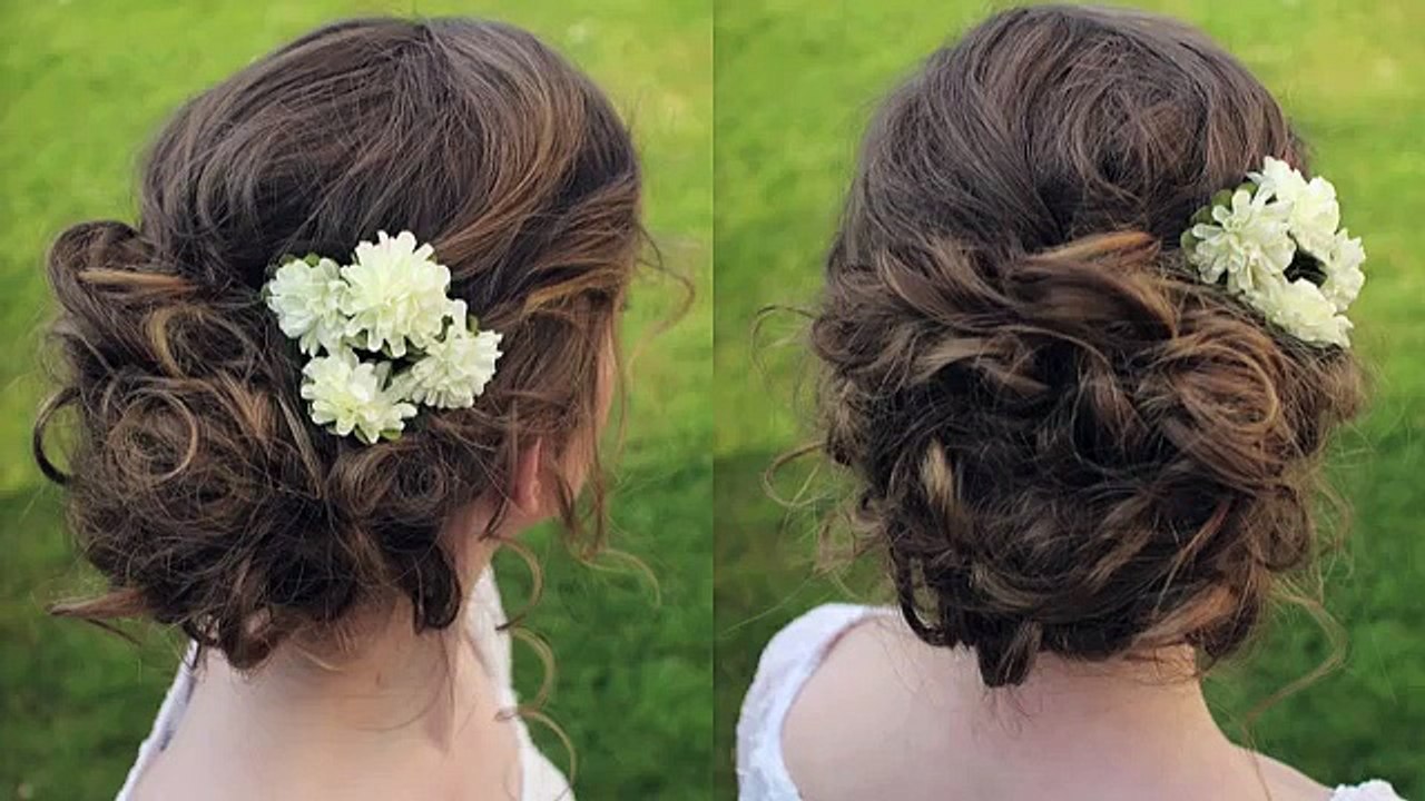 Curly Updo Hair Tutorial