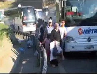 Otogarda bayram dönüşü çilesi