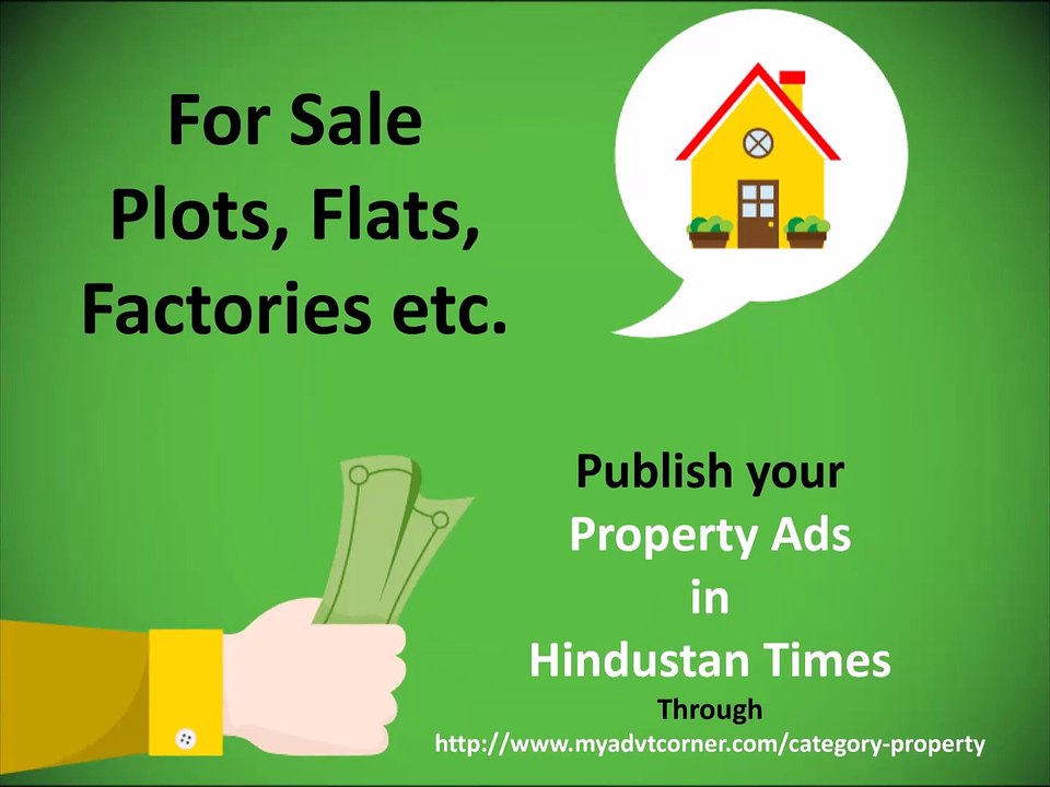 Property Ads, Property Classified Advertisement in Newspaper, Property Sale Newspaper Ads - Myadvtcorner
