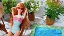 How to make sunlounger (deck chair) for doll Barbie, Monster High, Frozen, EAH, etc