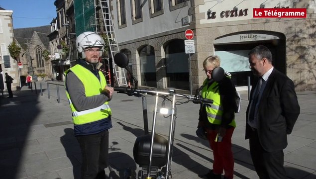 Lannion. Top départ pour le tour de Bretagne en trottinette électrique