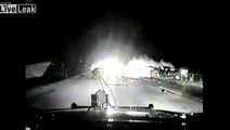 Police Dash Cam Captures Fatal Wrong Way Crash