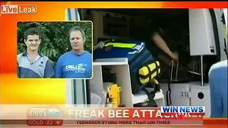 LiveLeak.com - Teen Attacked -- Over 100 Bee Stings
