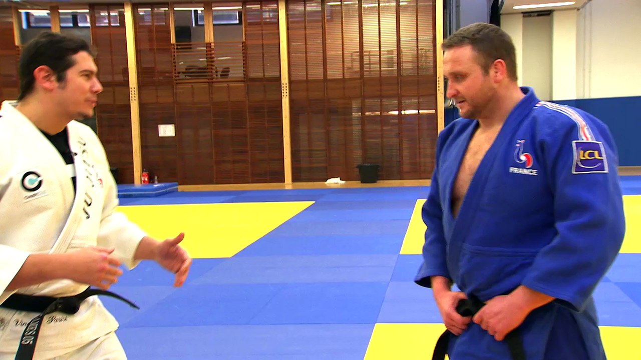 PARISI VS BATAILLE sur BeiN Sports , séances d'initiation au Jujitsu Combat pour le Judoka Matthieu Bataille.