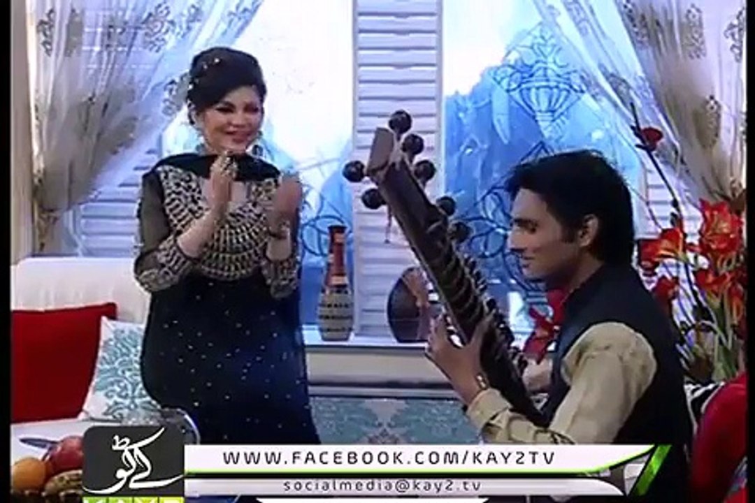 Mahi Yar Garoli Sajawal Khan with Wajih Nizami at Kay2 TV Channel