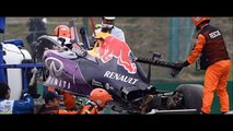 Daniil Kvyat unharmed Red Bull as Nico Rosberg takes pole position team-mate Lewis Hamilton