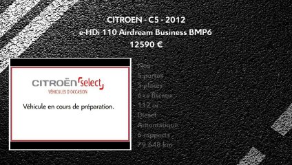 Annonce Occasion CITROëN C5 II Tourer e-HDi 110 Airdream Business BMP6 2012