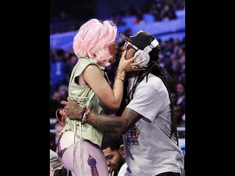 Nicki Minaj kissing Lil Wayne on The Mouth & Drake Sad About It