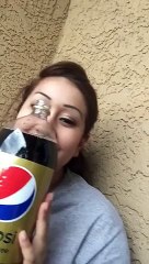 Girl tastes Pepsi for the first time and gets emotional... It s just soda!