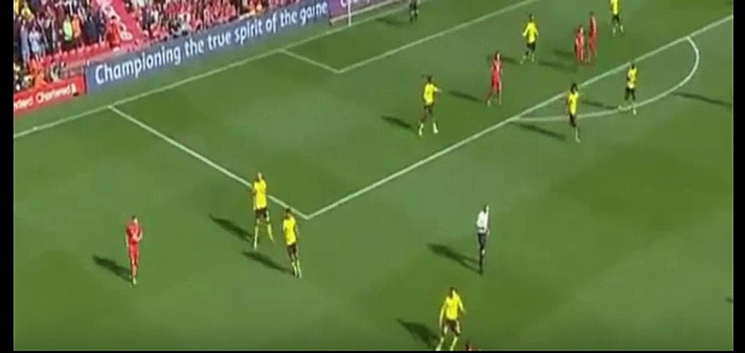 James Milner Goal - Liverpool 1-0 Aston Villa 26/09/2015