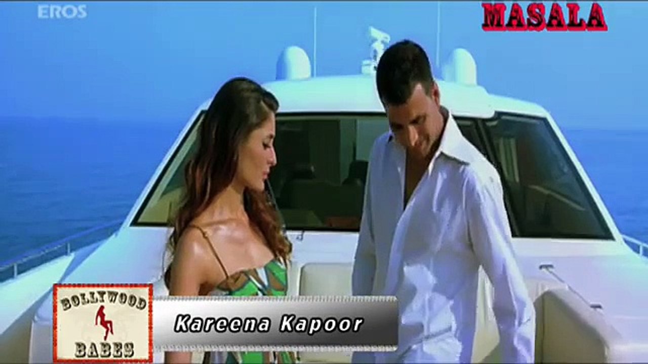 Kareena in a sexy black swimsuit