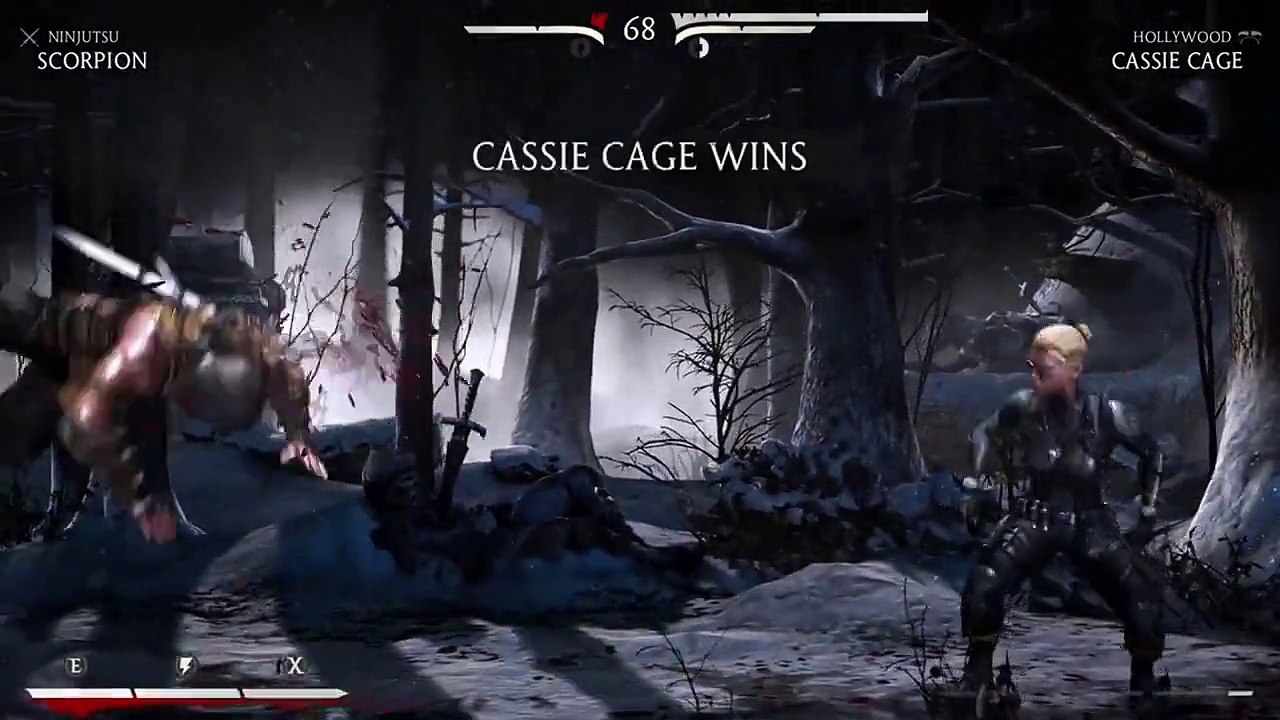 Mortal Kombat X - Scorpion vs Cassie Cage