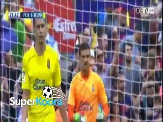 اهداف مباراة ( برشلونة	 2-1  لاس بالماس	) الدوري الأسباني الدرجة الأولى
