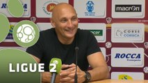 Conférence de presse AC Ajaccio - AJ Auxerre (1-0) : Olivier PANTALONI (ACA) - Jean-Luc VANNUCHI (AJA) - 2015/2016