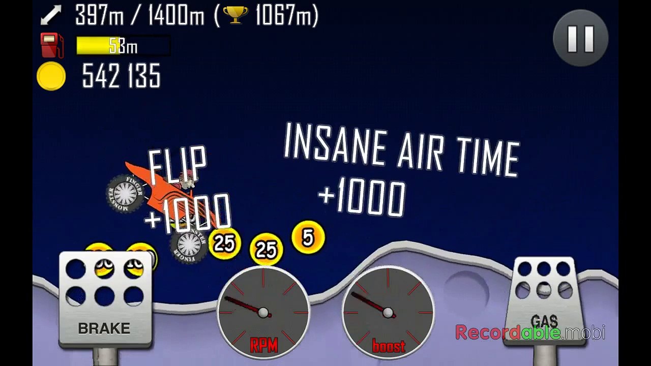 hill climb racing moon big money monster truck
