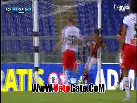 ملخص محمد صلاح الشوط الثانى مباراه روما وكاربى