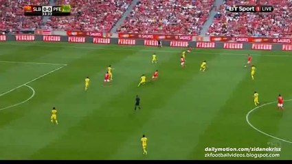 1-0 Jonas Amazing Goal | Benfica v. Pacos Ferreira 26.09.2015 HD