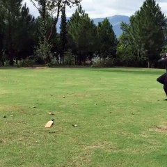 Imran Khan @ Bani Gala ... Playing Cricket