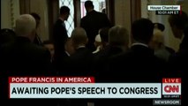Woman threatens to throw shoe at pope on floor of Congress