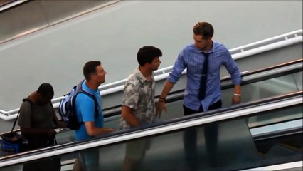 Yürüyen merdivende garip durumlar