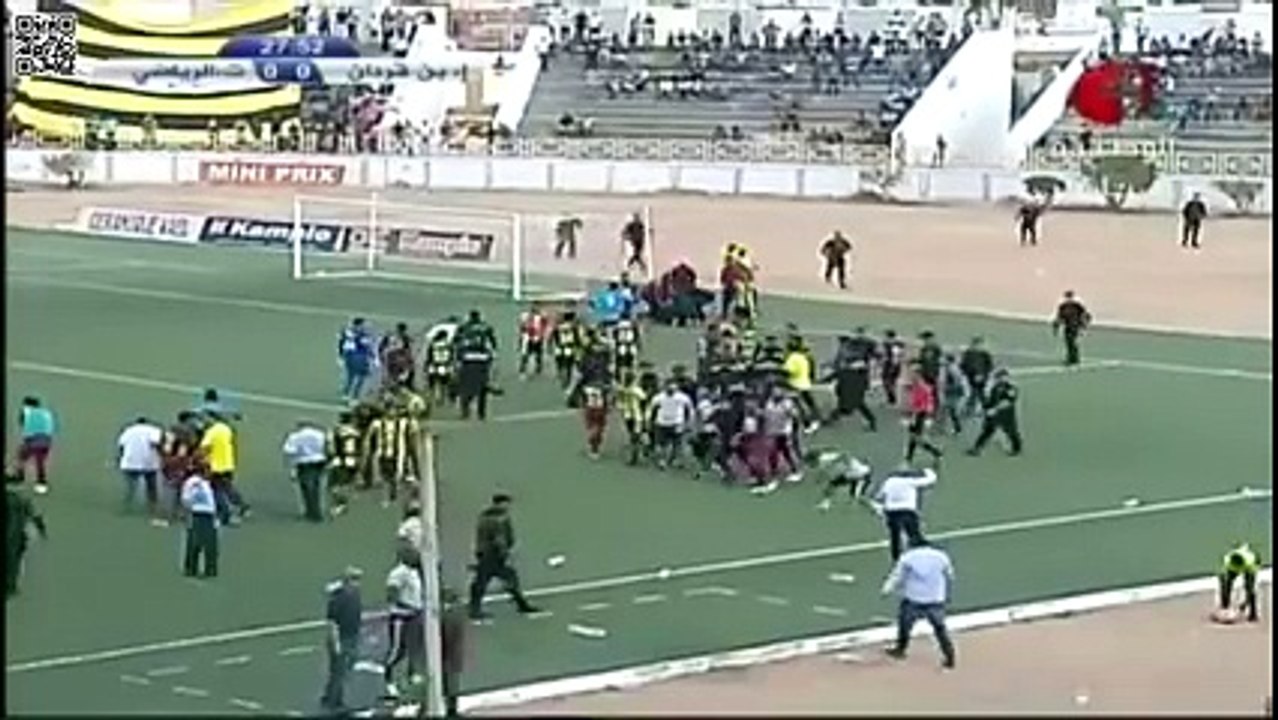 tacle فالرقبة متاع الناصر شعبان على إيهاب المباركي !!! ملا حيوان !!!!