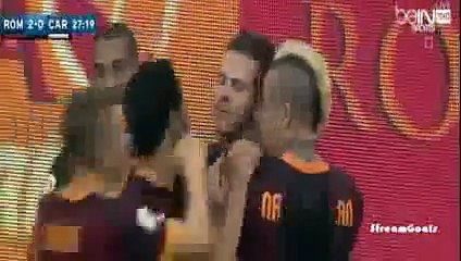 أهداف مباراة روما وكاربي 5-1 - كاملة 2015
