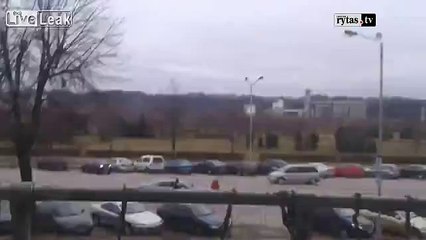 BMW douchebags pissing in the middle of the street