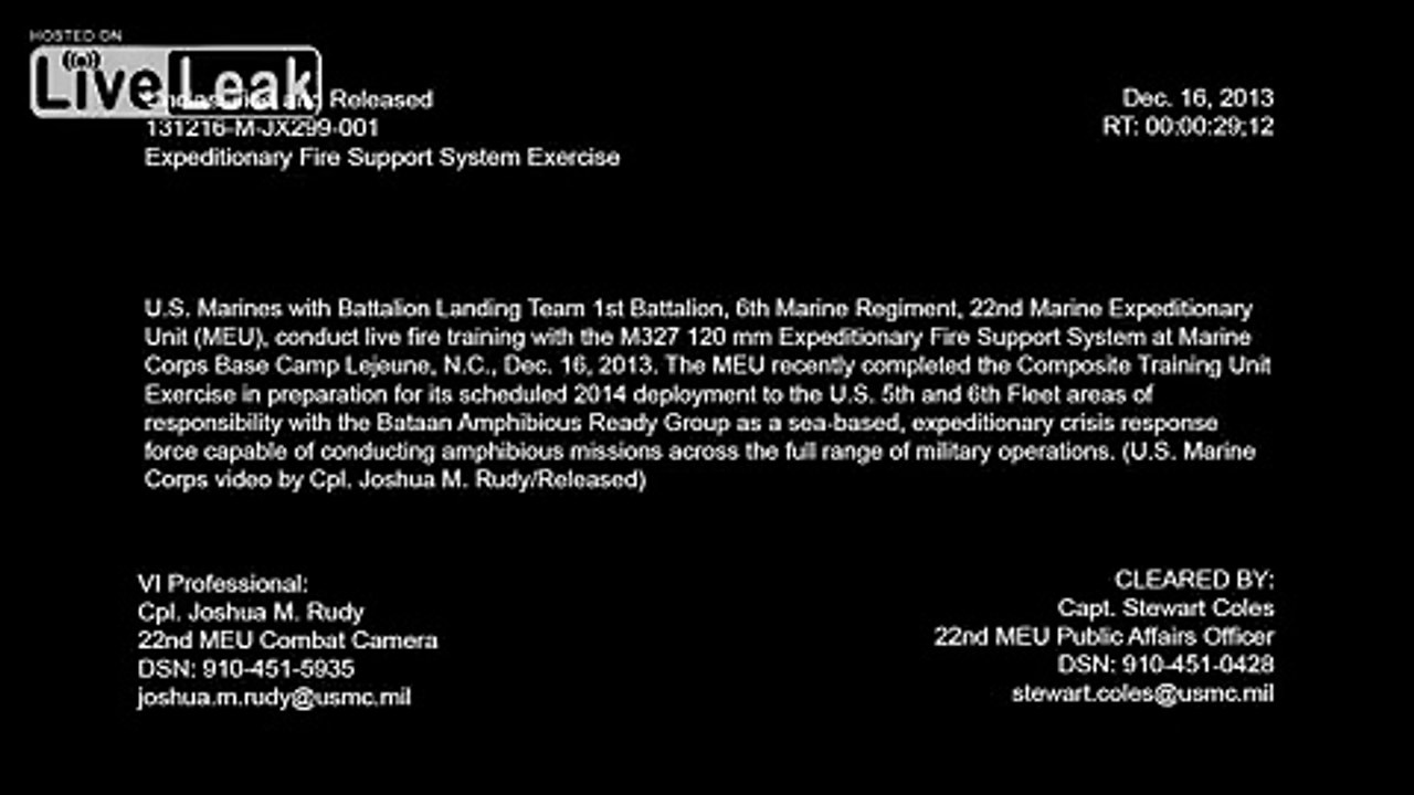 LiveLeak.com -  Expeditionary Fire Support System Exercise