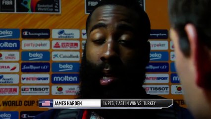 James Harden Postgame Interview | USA vs Turkey | Basketball | August 31, 2014
