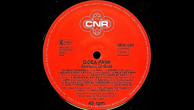 Gidea Park - Seasons Of Gold (Extended Remix) (1982)