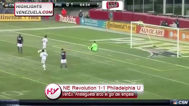 Highlights New England Revolution vs. Philadelphia Union. VenEx Gol de Fernando Aristeguieta