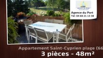 A vendre - appartement - Saint-Cyprien plage (66750) - 3 pièces - 49m²
