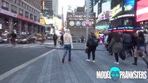 Girl Walks Around NYC With No Pants!