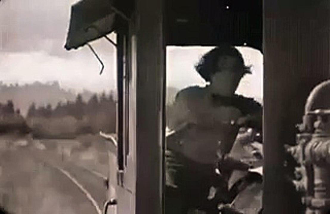 Brave Man in Old Train
