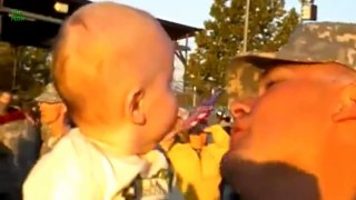 Soldier Meets Baby for First Time Compilation 2013 [HD]
