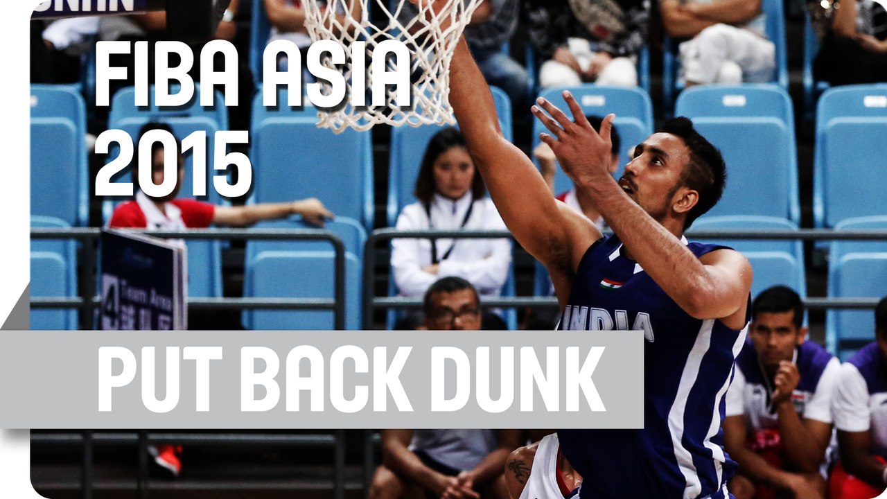 Amjyot Singh's crucial put back - 2015 FIBA Asia Championship