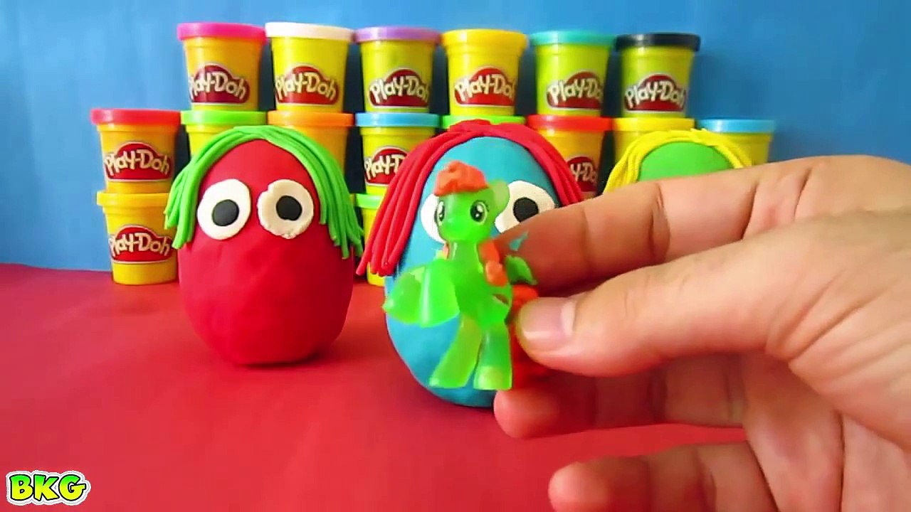 Play-Doh Surprise Eggs Unboxing - Mickey Mouse, Disney Princess, Cars Spiderman Toys