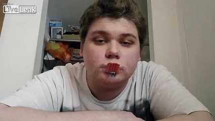 Darwin Award Nominee - Idiot Tapes Firecrackers to his Face