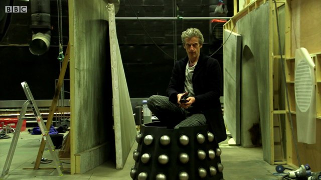 Peter drives Davros' Chair - Doctor Who- Series 9 Episode 2