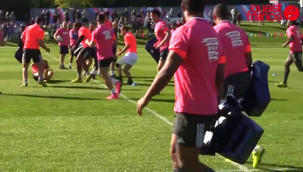 Coupe du monde de rugby: Entraînement public des Bleus