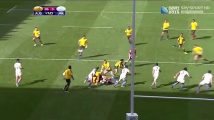 Drew Mitchell Awesome solo try  - Wallabies vs Uruguay