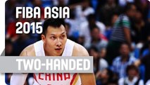 Jianlian Yi Takes off for the Two-Handed Slam! - 2015 FIBA Asia Championship