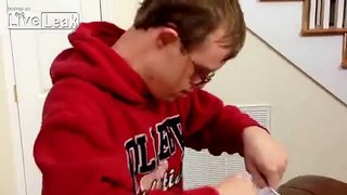 LiveLeak.com - Special Needs Student's Priceless Reaction to Getting Accepted to College
