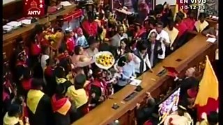LiveLeak.com - Venezuelans dress up in black-face for festival in parliament
