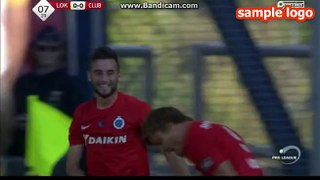 Jelle Vossen goal Lokeren 0-1 Club Brugge 27.09.2015 HD