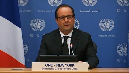 Déclaration du président au sujet des premières frappes en Syrie